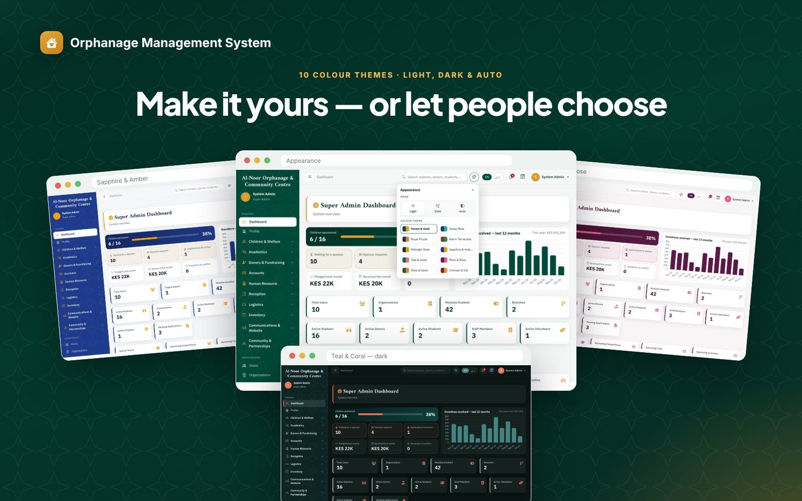 Multi-Branch Orphanage and School Management System (OMS) screenshot 7