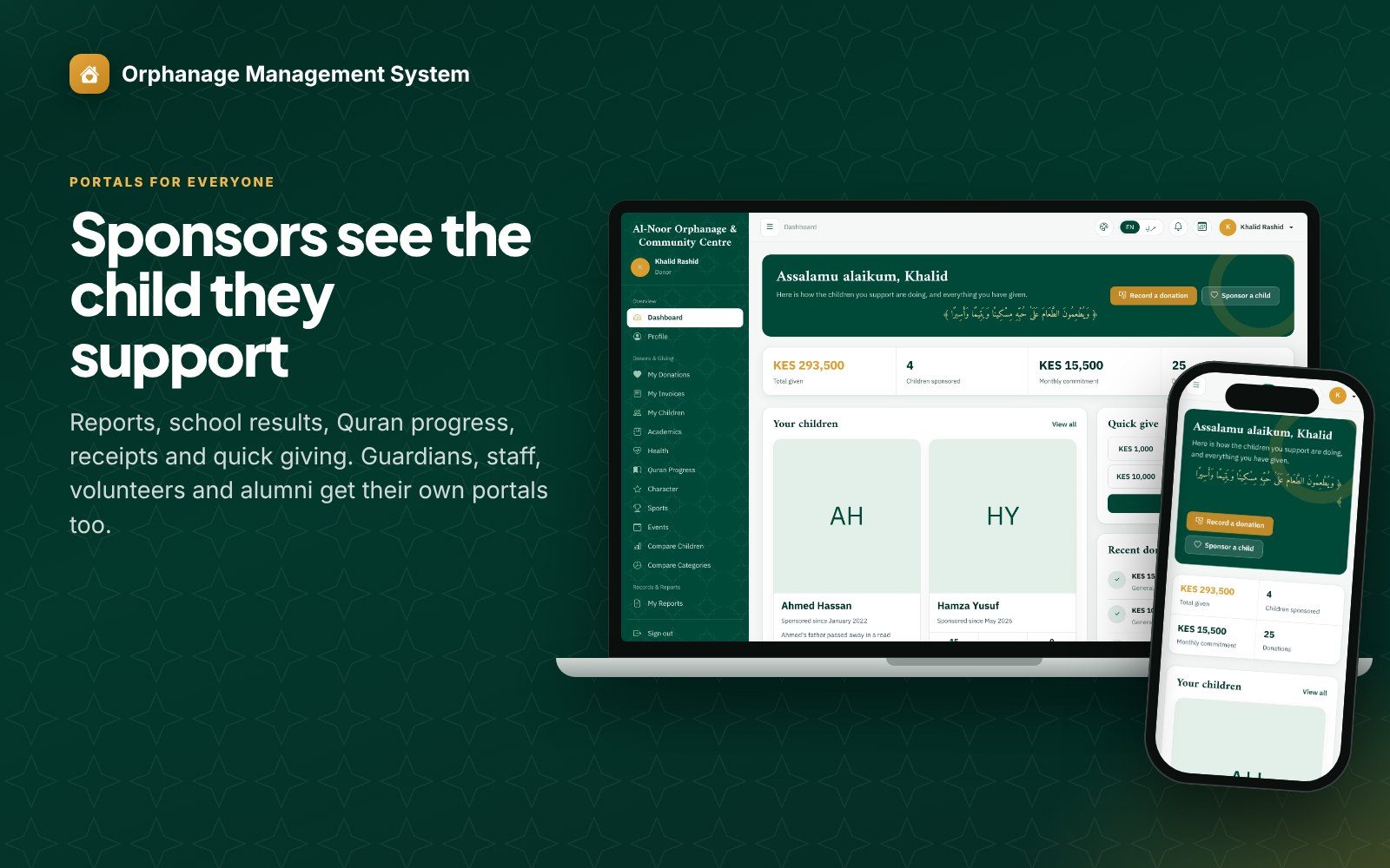 Multi-Branch Orphanage and School Management System (OMS) screenshot 4